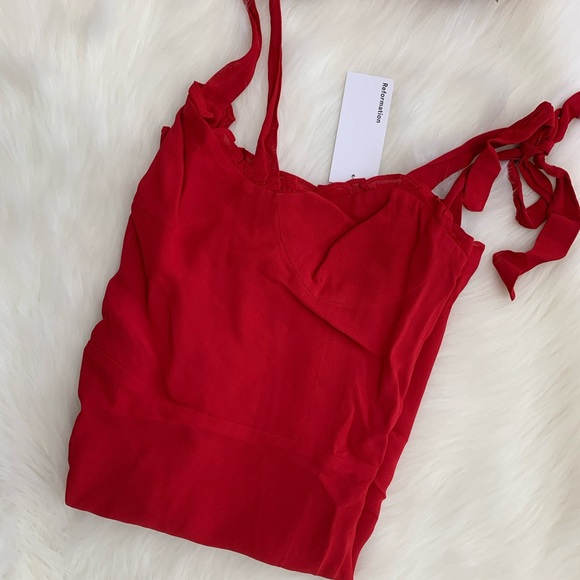 Reformation christine ruffle mini dress - Picture 6 of 11